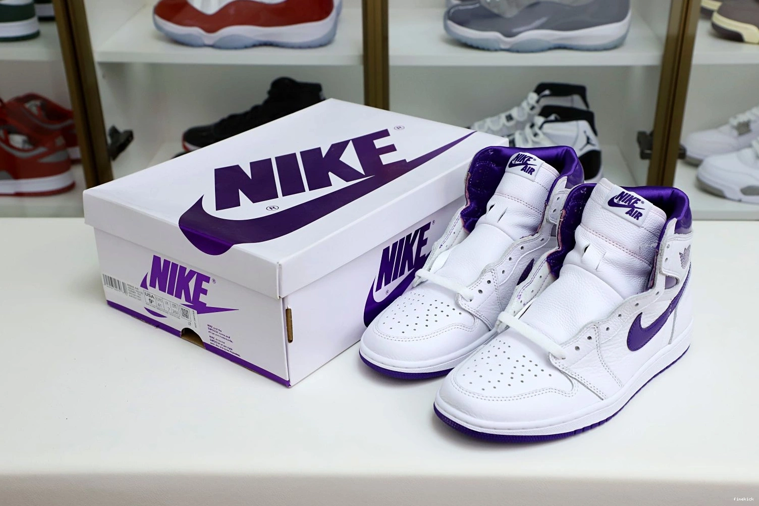 Purple Air Jordan OG Court 1 High 1113